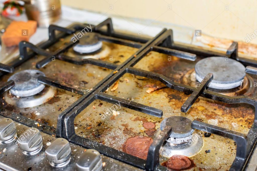 grease - Superior Housekeeping Service, LLC Uncleaned stove top