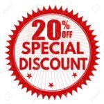 20% Off Special Discount